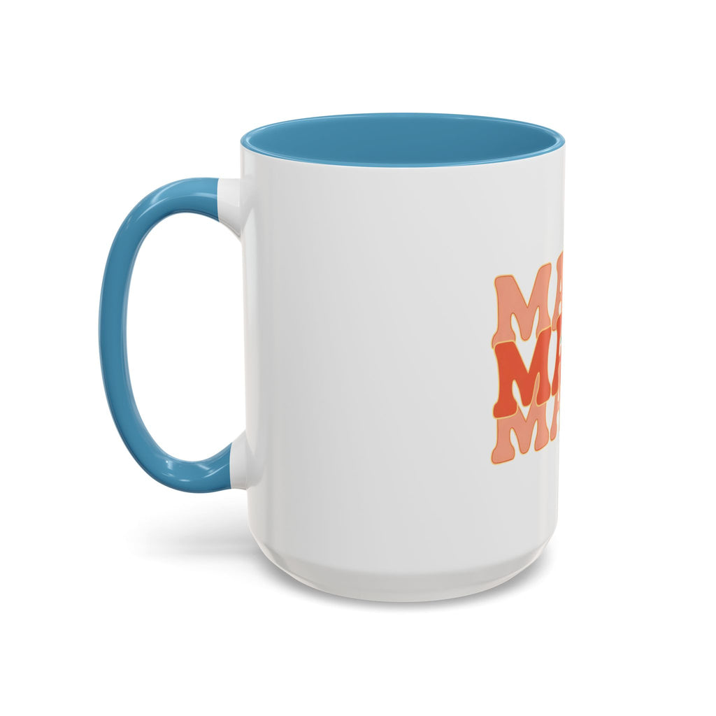 Mama Lightning Bolt Accent Coffee Mug — Retro Boho Mom Gift (11/15oz)