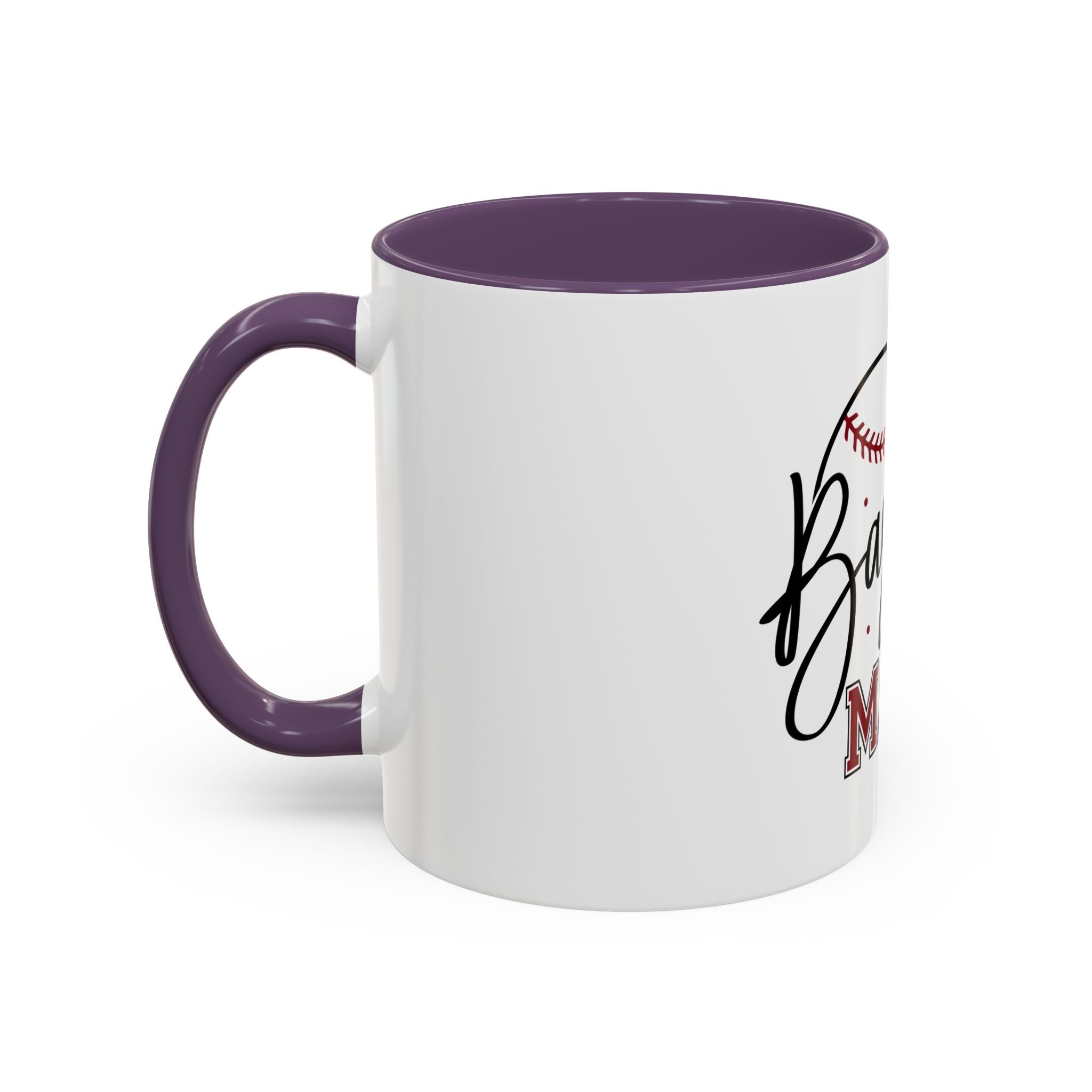Baseball Mama Accent Coffee Mug — 11/15oz Ceramic Gift for Baseball Moms