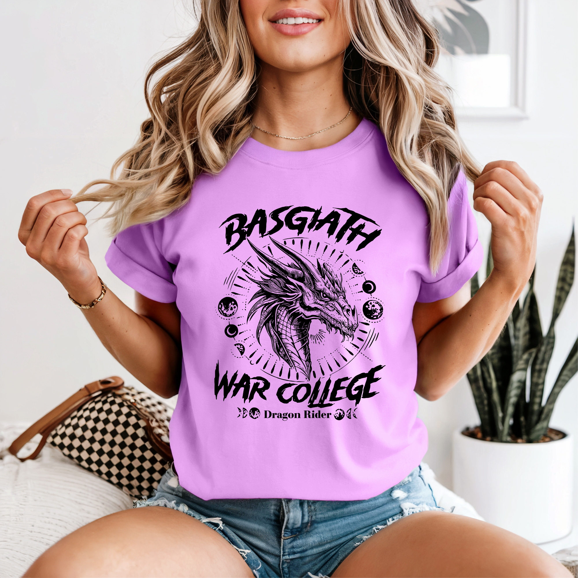 Dragon Rider Tee — "Basgiath War College" Graphic T-Shirt