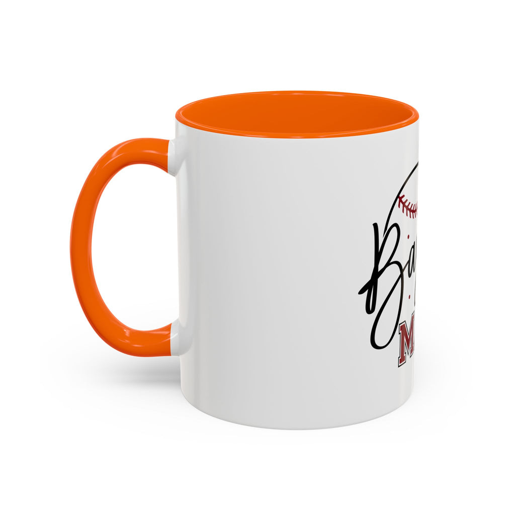Baseball Mama Accent Coffee Mug — 11/15oz Ceramic Gift for Baseball Moms