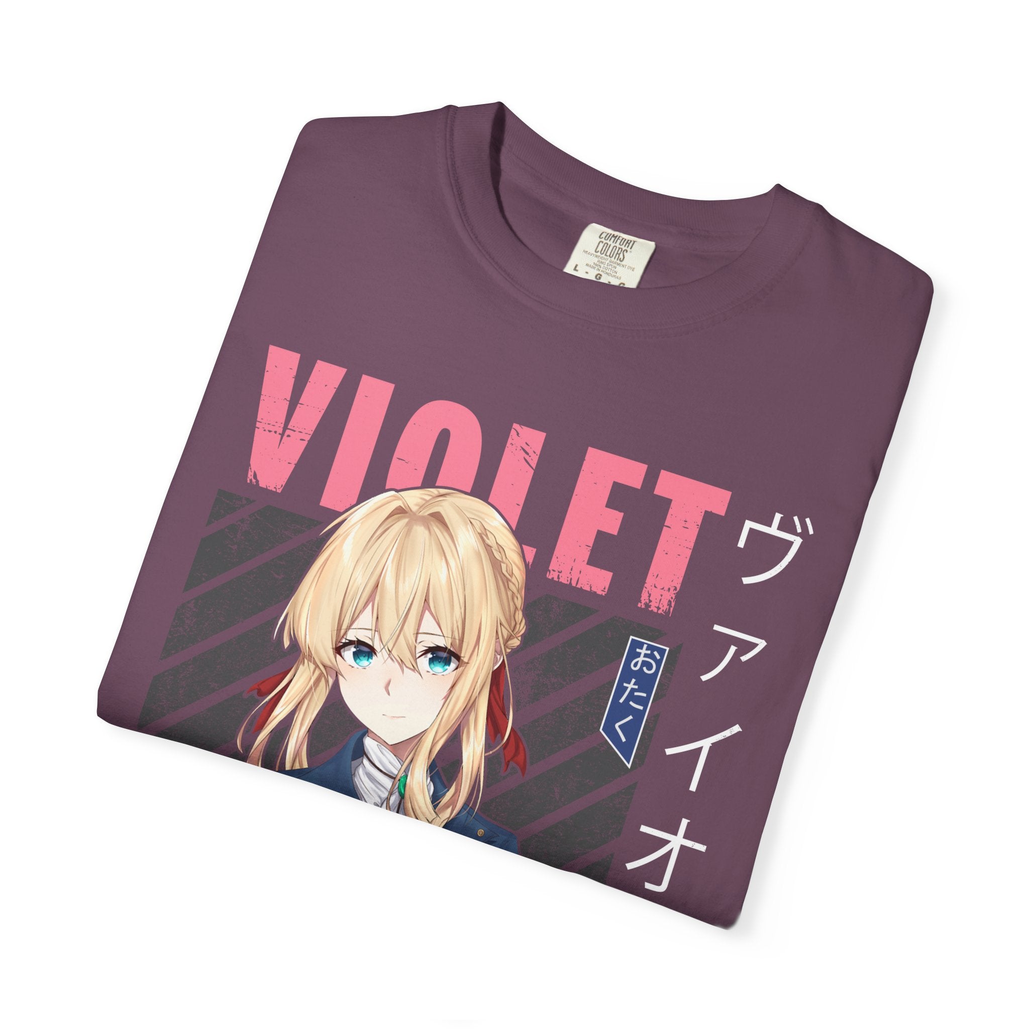 Violet Otaku Anime Graphic T-Shirt