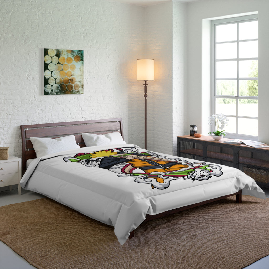 Anime Ninja Comforter – Naruto Scroll Graphic Bedding