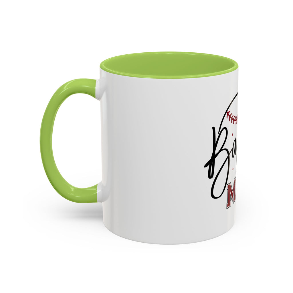 Baseball Mama Accent Coffee Mug — 11/15oz Ceramic Gift for Baseball Moms