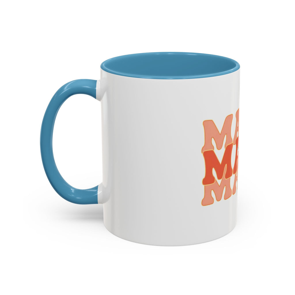 Mama Lightning Bolt Accent Coffee Mug — Retro Boho Mom Gift (11/15oz)