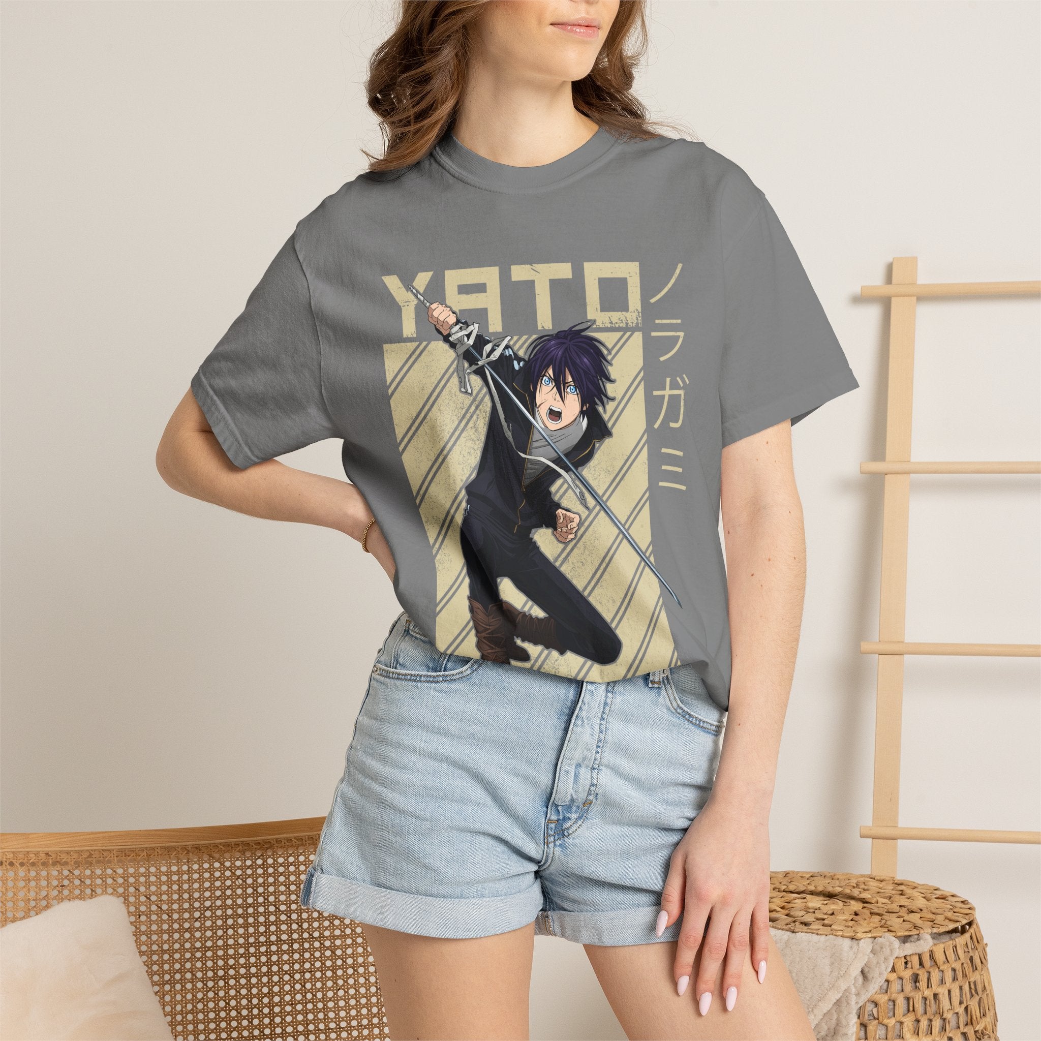 Yato Anime Sword T‑Shirt — Noragami Character Graphic Tee