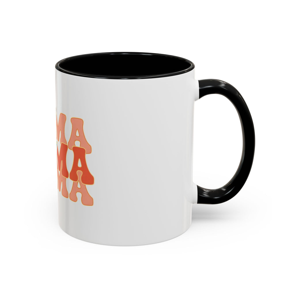 Mama Lightning Bolt Accent Coffee Mug — Retro Boho Mom Gift (11/15oz)