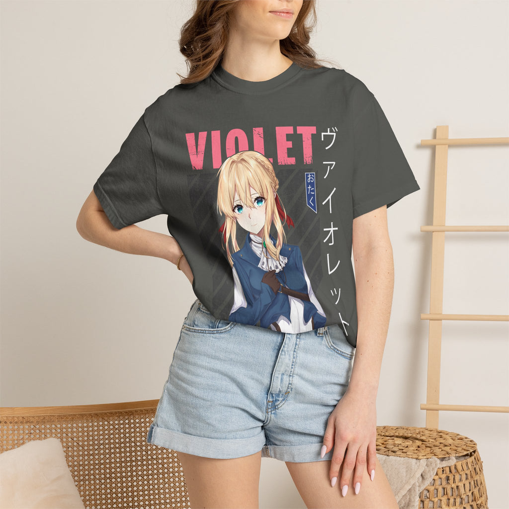 Violet Otaku Anime Graphic T-Shirt