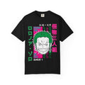 Anime Zoro Graphic T-Shirt — Japanese Text Skate Vibe