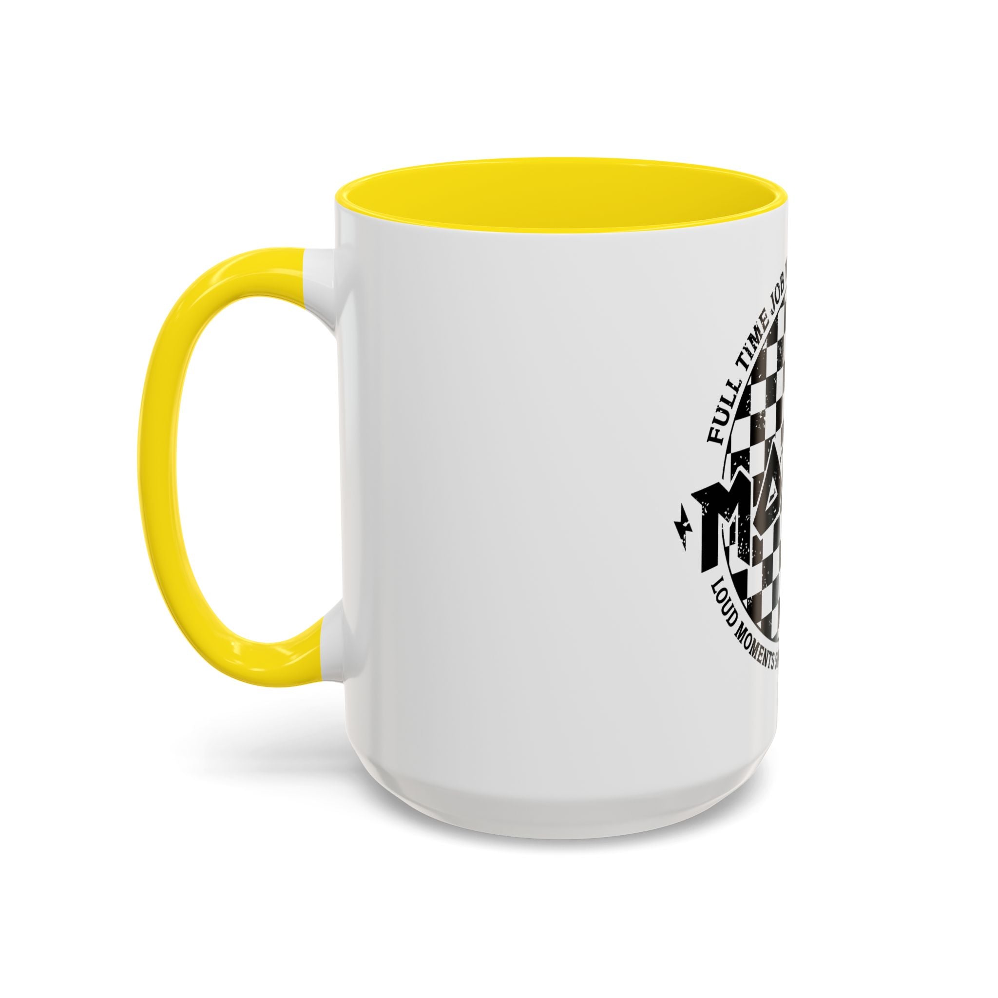 Mother Checkerboard Coffee Mug — "Full Time Job With No Days Off"