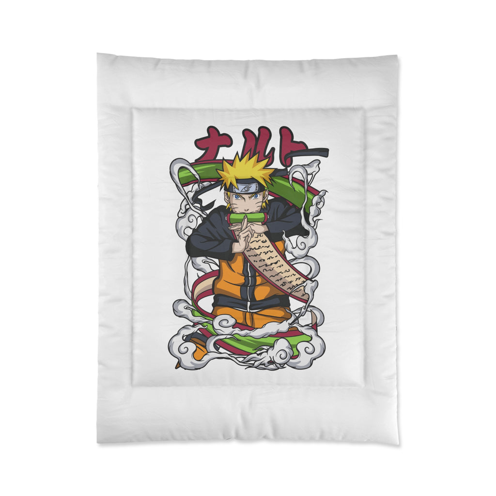 Anime Ninja Comforter – Naruto Scroll Graphic Bedding