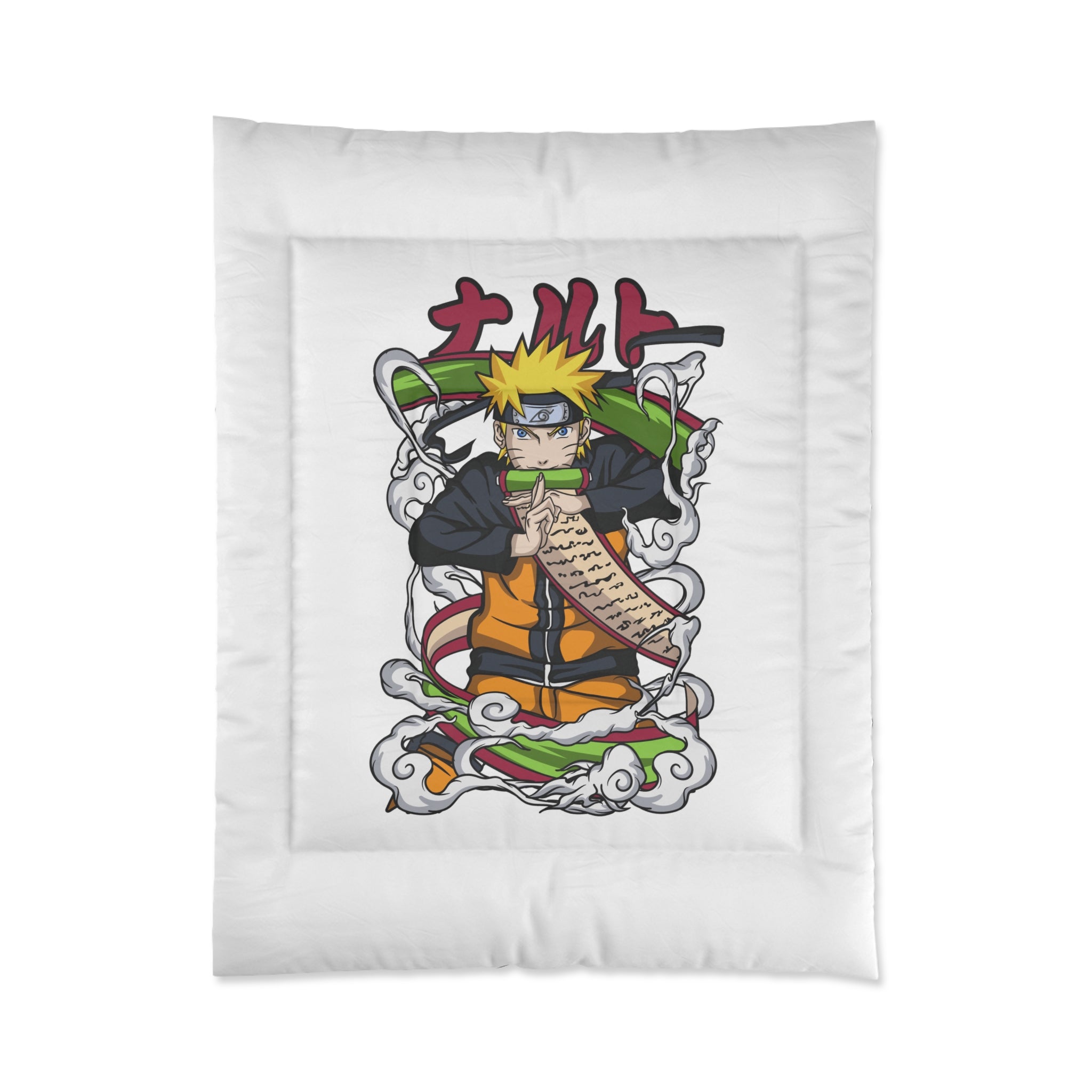 Anime Ninja Comforter – Naruto Scroll Graphic Bedding