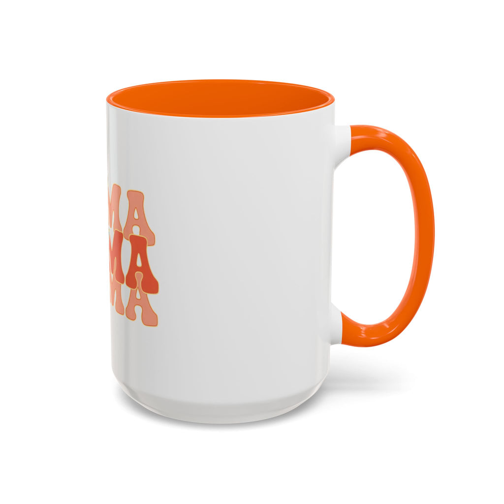 Mama Lightning Bolt Accent Coffee Mug — Retro Boho Mom Gift (11/15oz)
