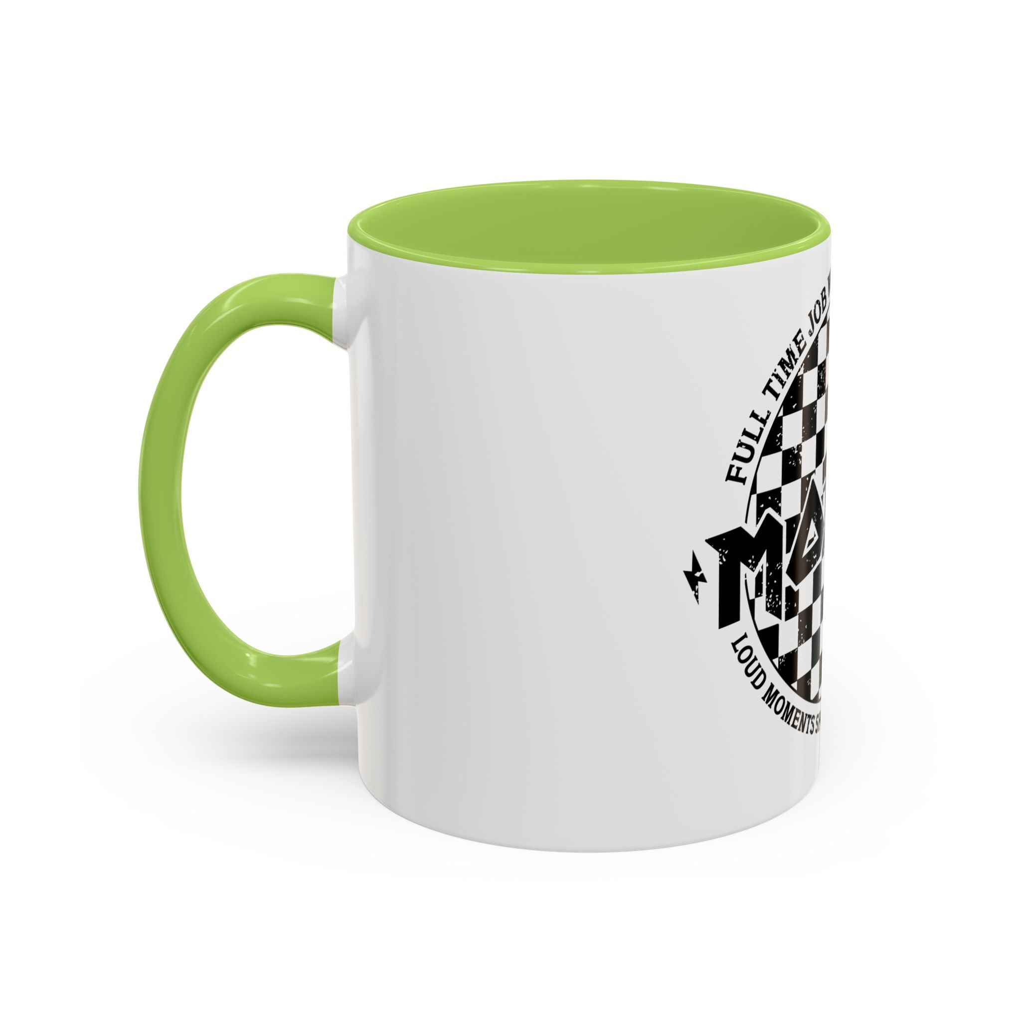 Mother Checkerboard Coffee Mug — "Full Time Job With No Days Off"