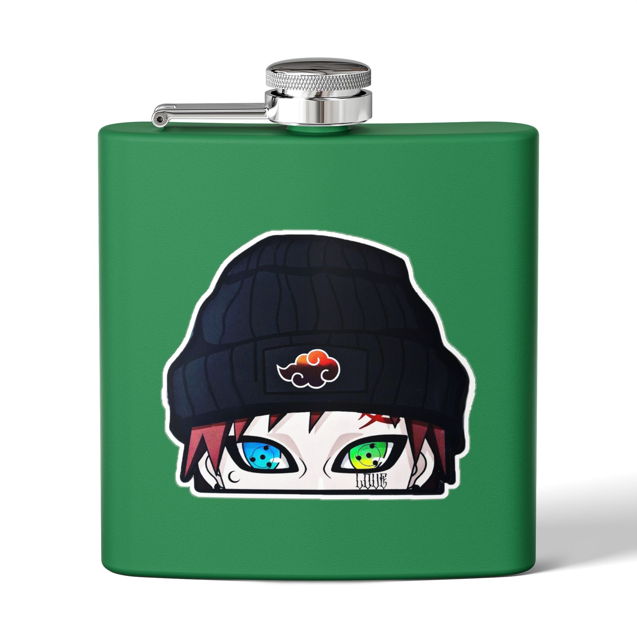 Anime Beanie Flask — 6oz Stainless Steel Hip-Hop Akatsuki Design