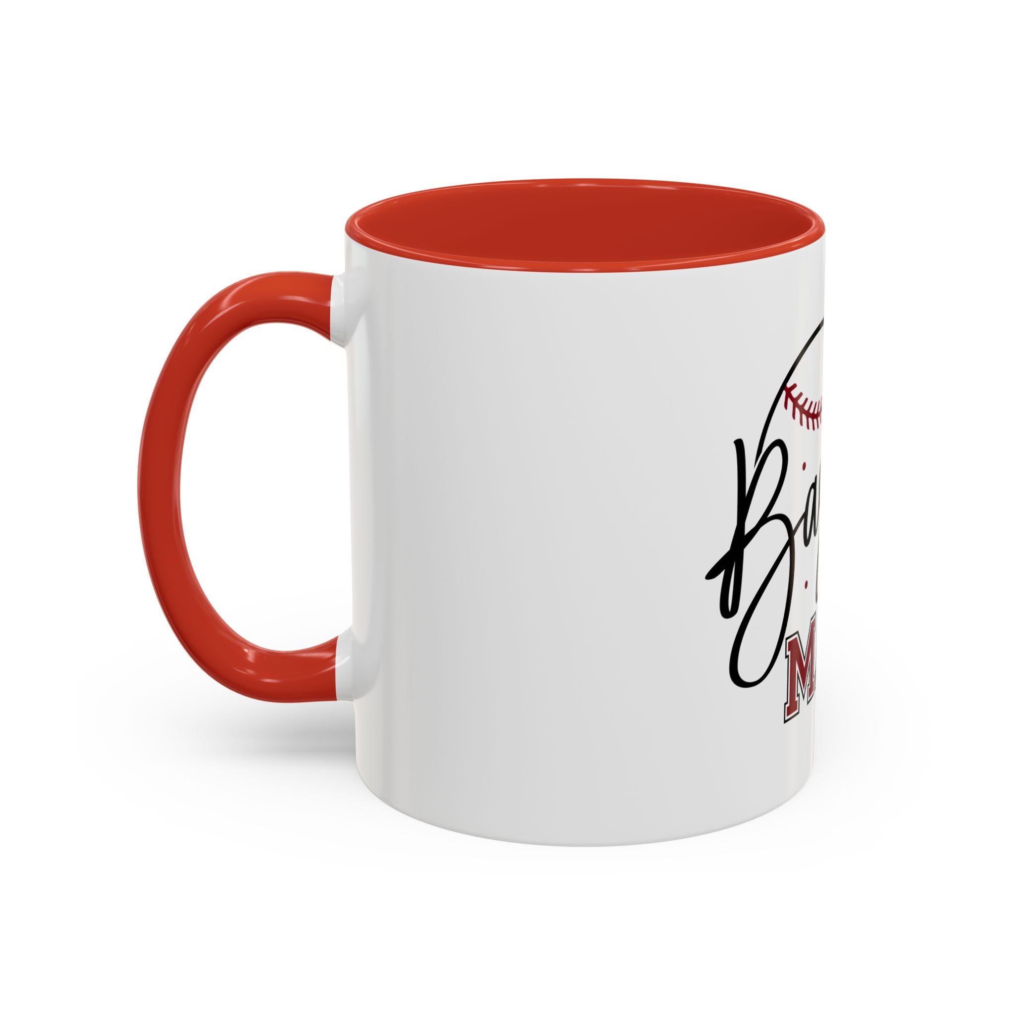 Baseball Mama Accent Coffee Mug — 11/15oz Ceramic Gift for Baseball Moms