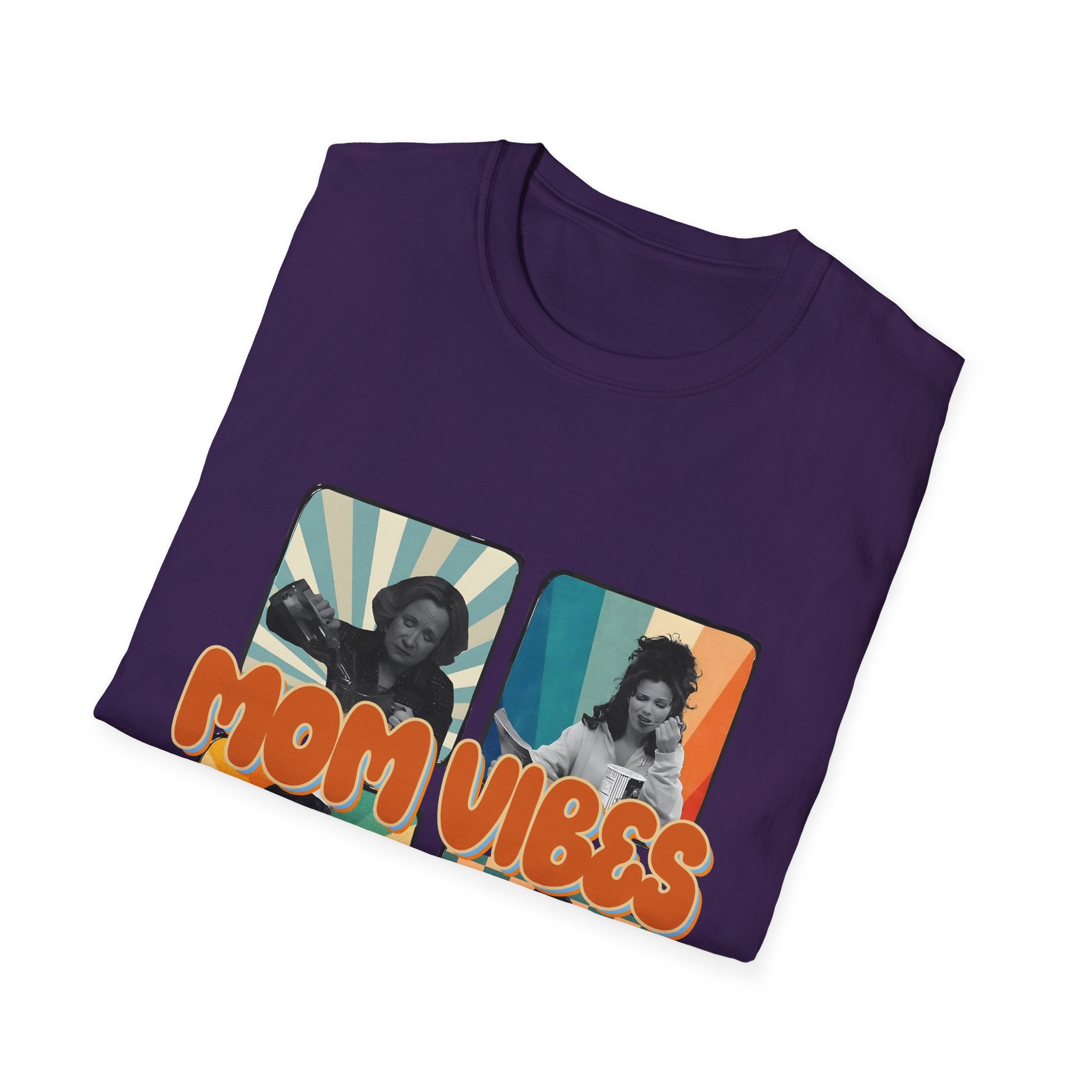 Mom Vibes Retro Photo T-Shirt