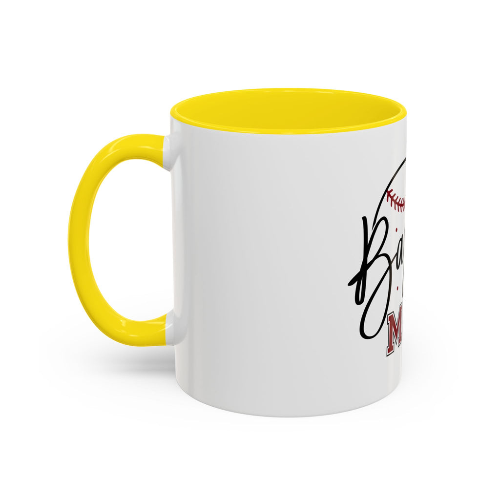 Baseball Mama Accent Coffee Mug — 11/15oz Ceramic Gift for Baseball Moms