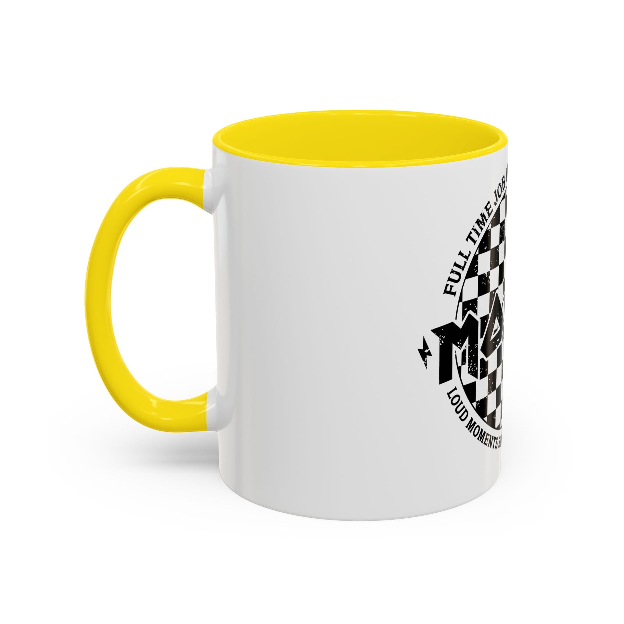 Mother Checkerboard Coffee Mug — "Full Time Job With No Days Off"