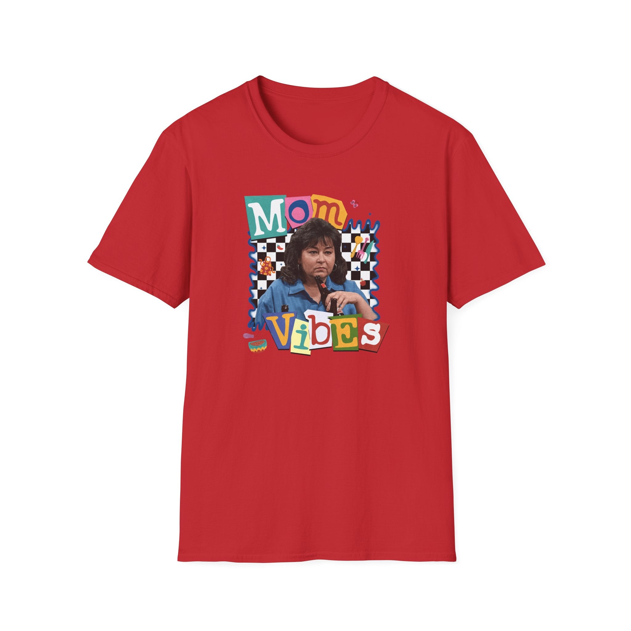 Mom Vibes T‑Shirt — Retro Collage Mother's Day Tee