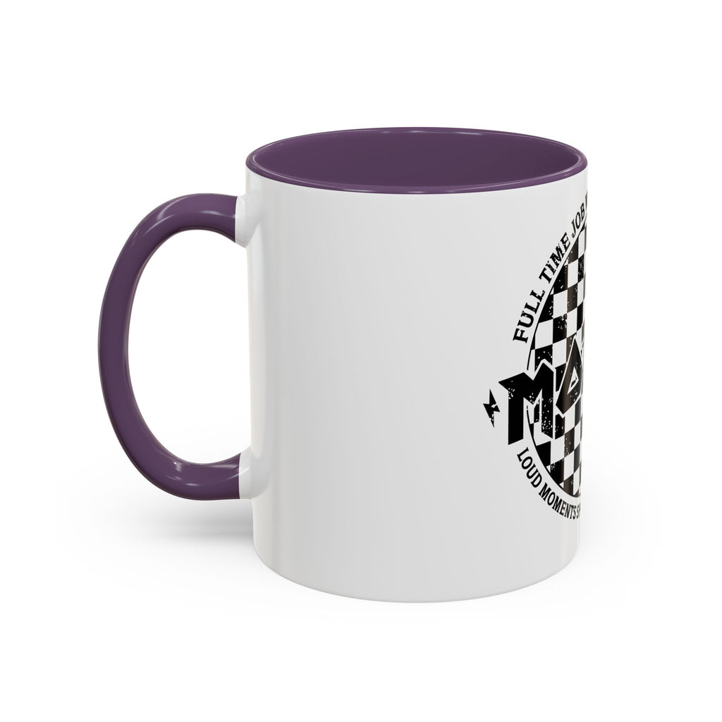 Mother Checkerboard Coffee Mug — "Full Time Job With No Days Off"