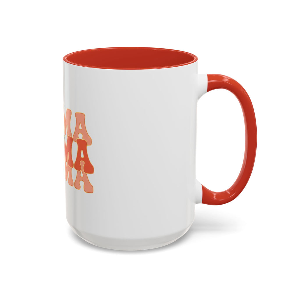 Mama Lightning Bolt Accent Coffee Mug — Retro Boho Mom Gift (11/15oz)