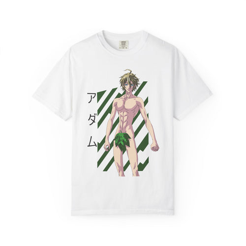 Anime Adam Character T-Shirt — Adam (アダム) Leaf-Cover Art Tee