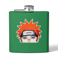 6oz Stainless Steel Flask — Anime Character Face Design