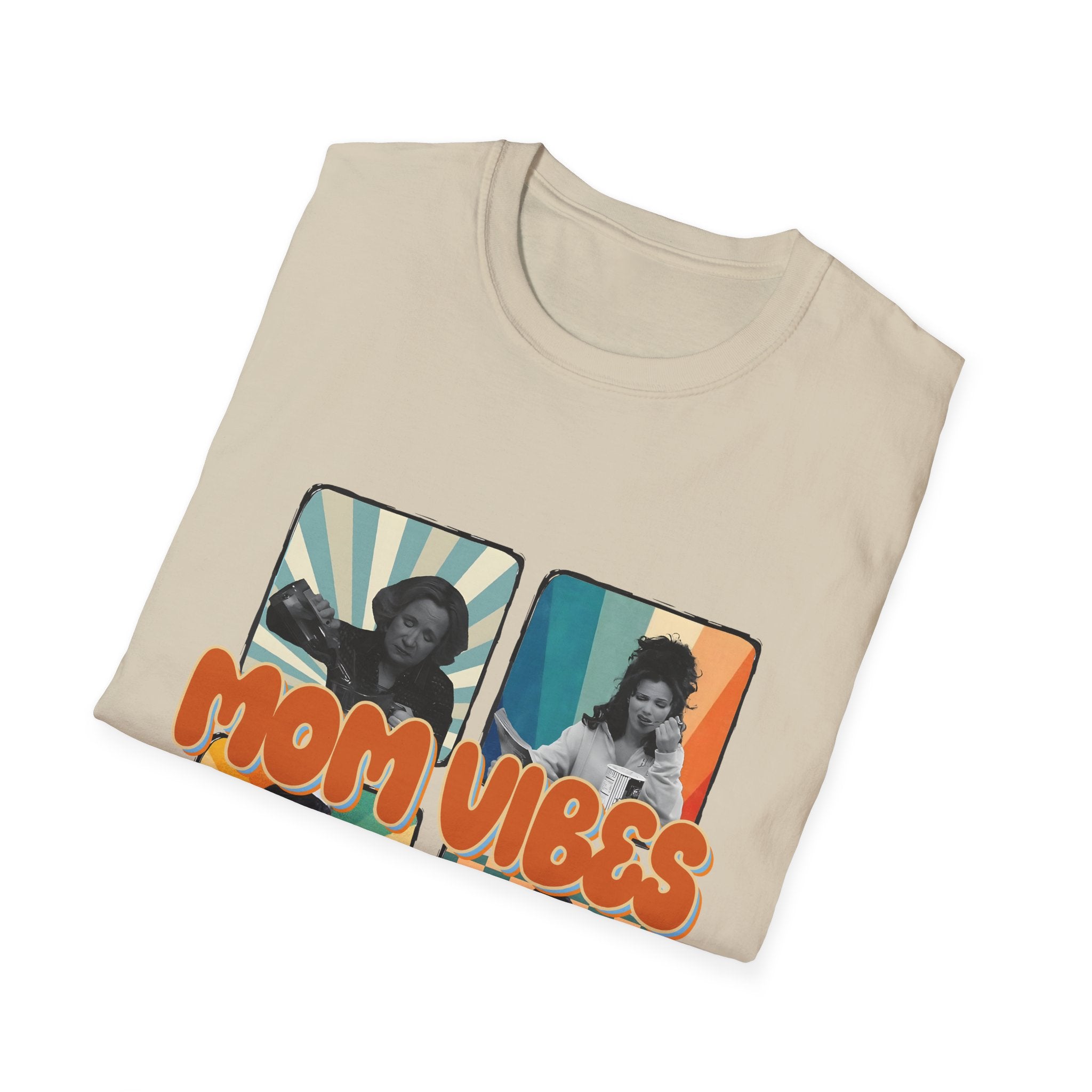 Mom Vibes Retro Photo T-Shirt