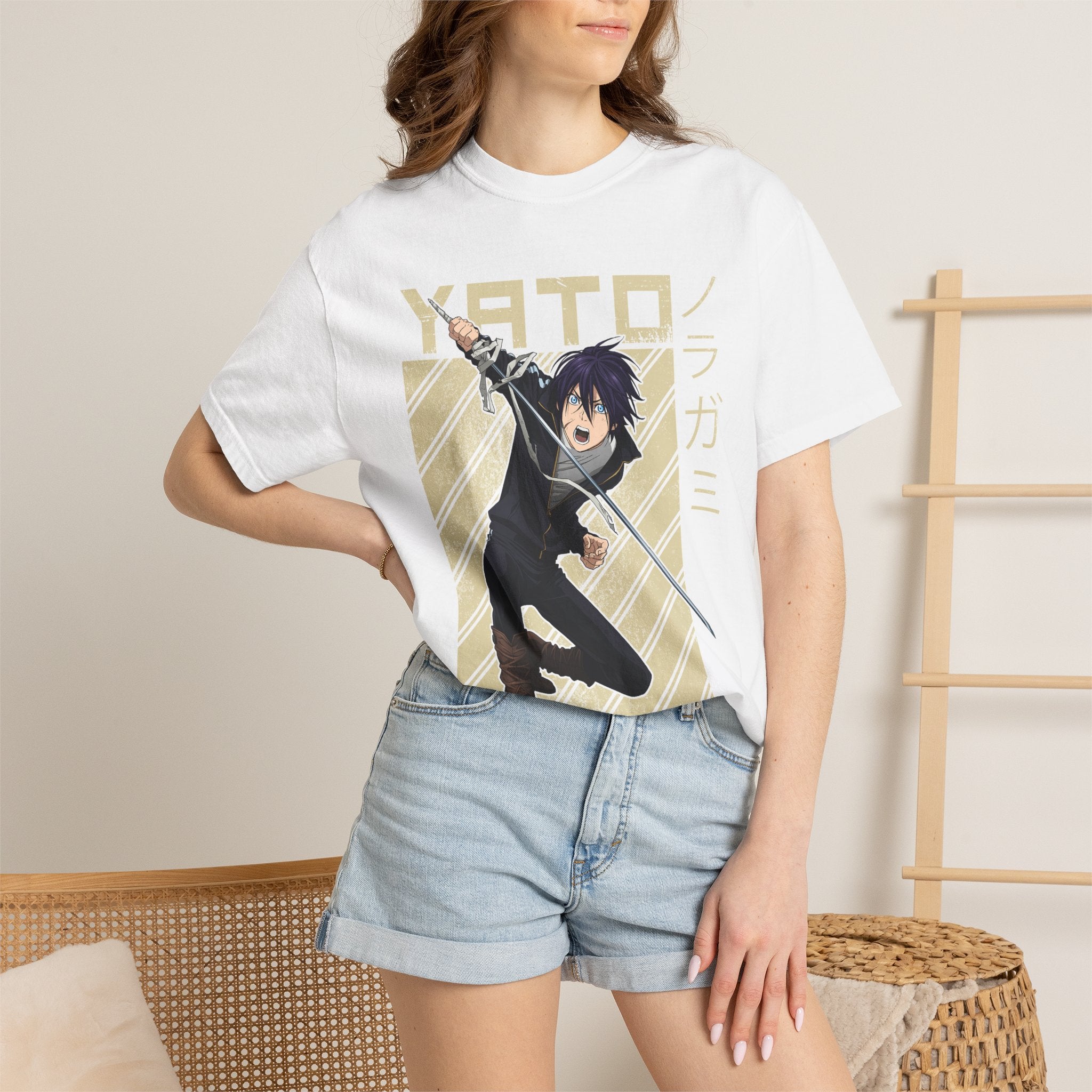 Yato Anime Sword T‑Shirt — Noragami Character Graphic Tee