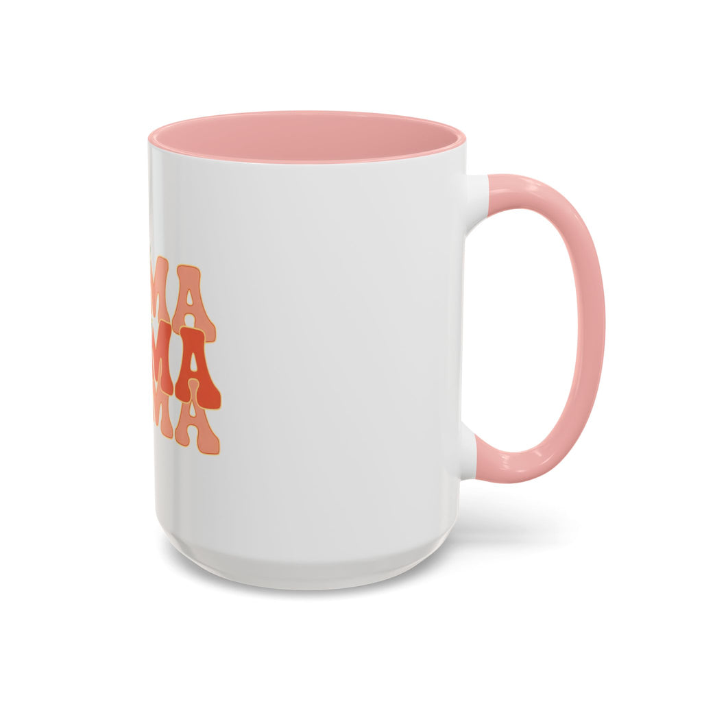 Mama Lightning Bolt Accent Coffee Mug — Retro Boho Mom Gift (11/15oz)