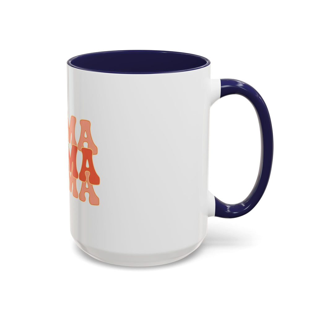 Mama Lightning Bolt Accent Coffee Mug — Retro Boho Mom Gift (11/15oz)