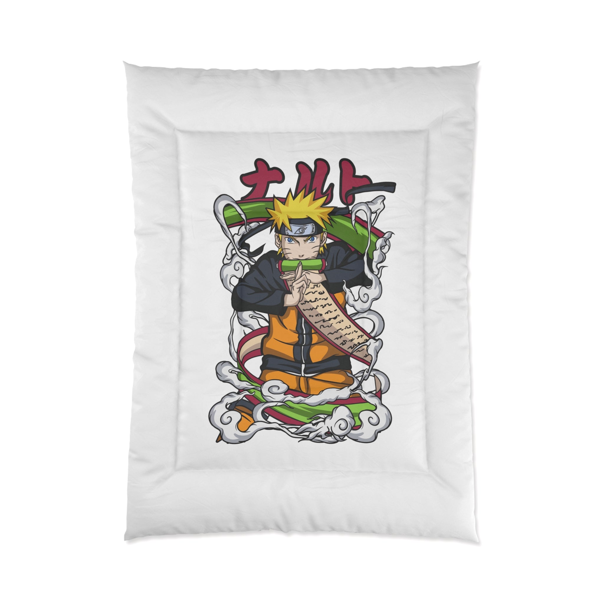 Anime Ninja Comforter – Naruto Scroll Graphic Bedding