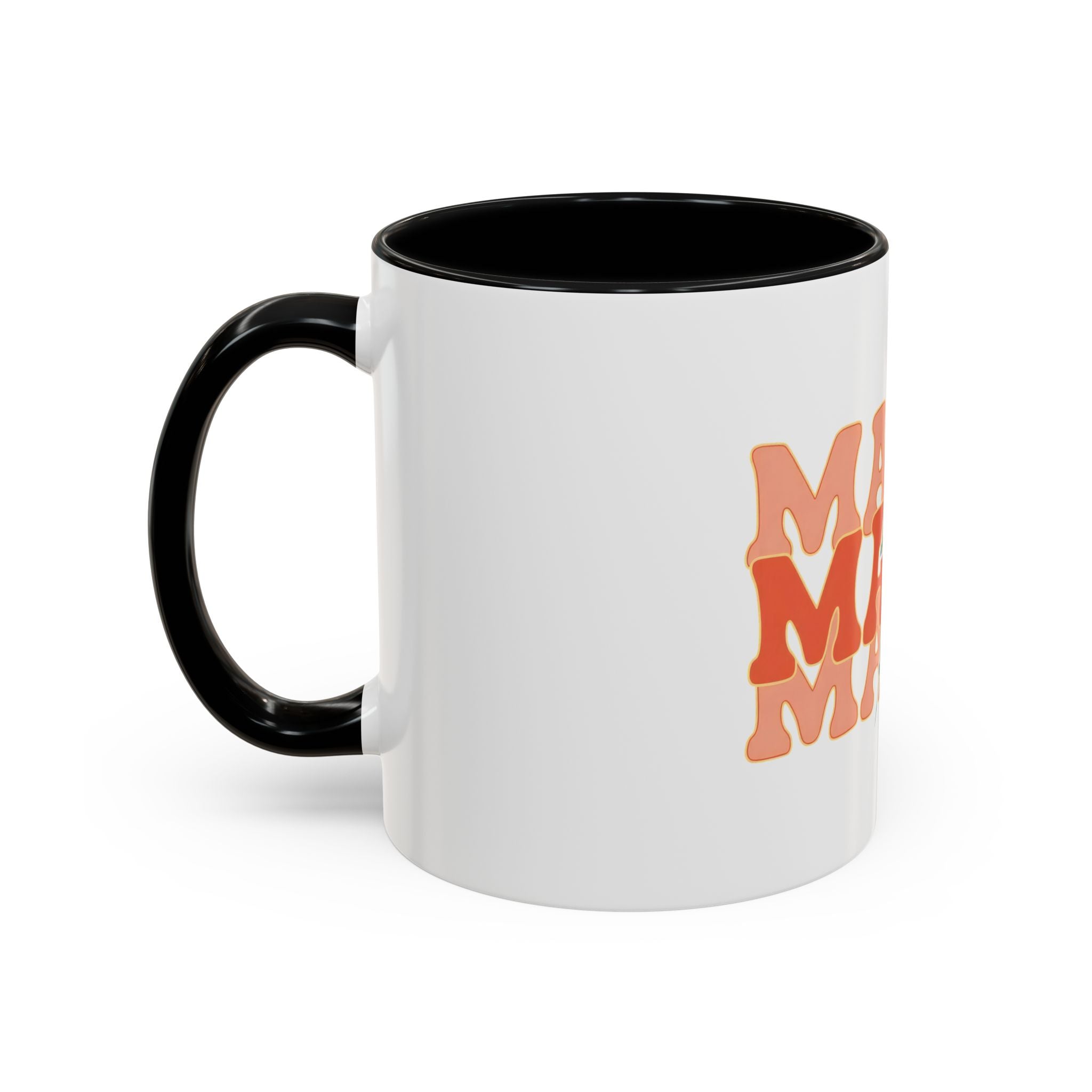 Mama Lightning Bolt Accent Coffee Mug — Retro Boho Mom Gift (11/15oz)