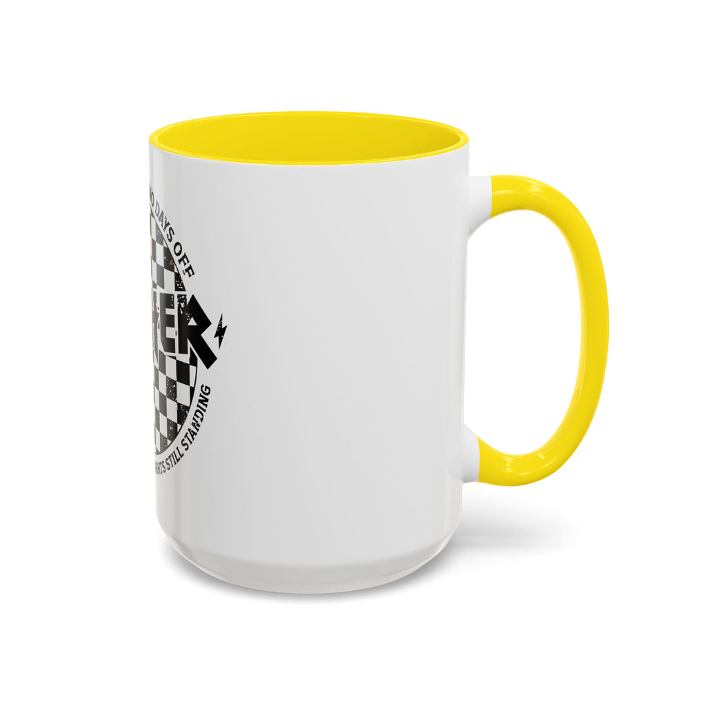 Mother Checkerboard Coffee Mug — "Full Time Job With No Days Off"