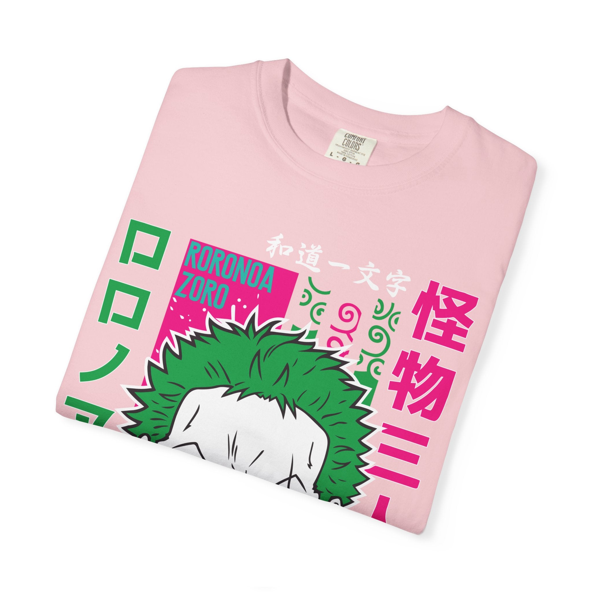 Anime Zoro Graphic T-Shirt — Japanese Text Skate Vibe
