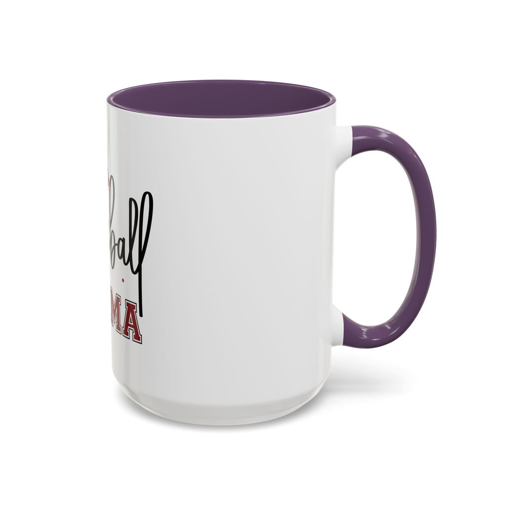 Baseball Mama Accent Coffee Mug — 11/15oz Ceramic Gift for Baseball Moms