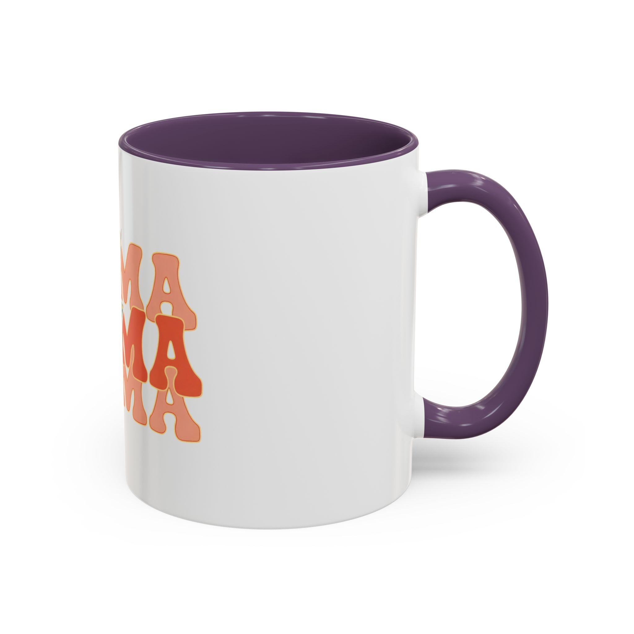 Mama Lightning Bolt Accent Coffee Mug — Retro Boho Mom Gift (11/15oz)