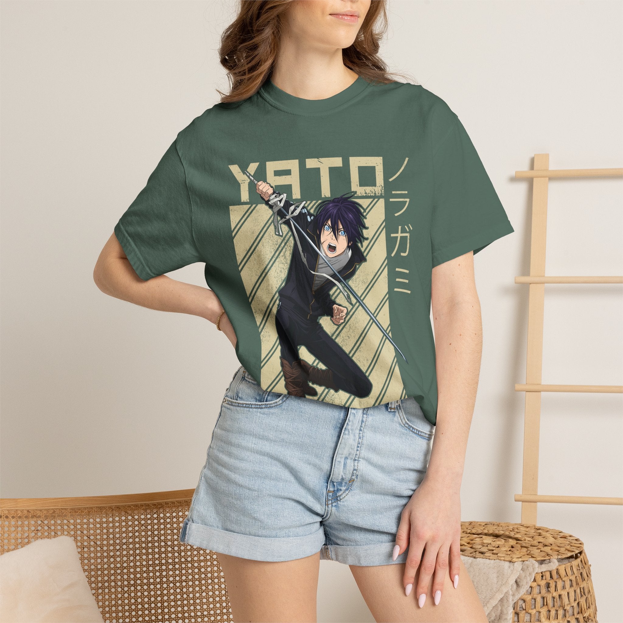 Yato Anime Sword T‑Shirt — Noragami Character Graphic Tee