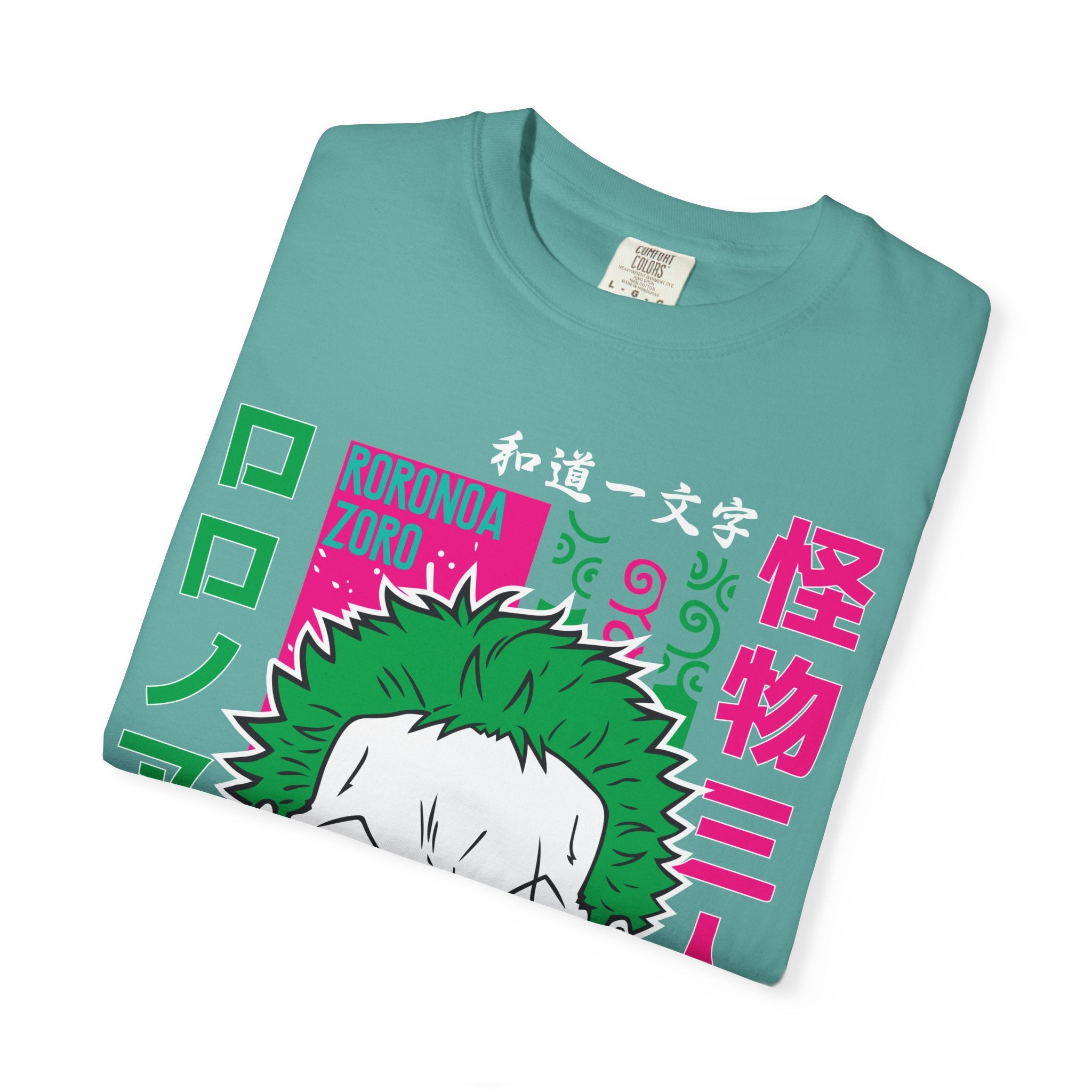 Anime Zoro Graphic T-Shirt — Japanese Text Skate Vibe
