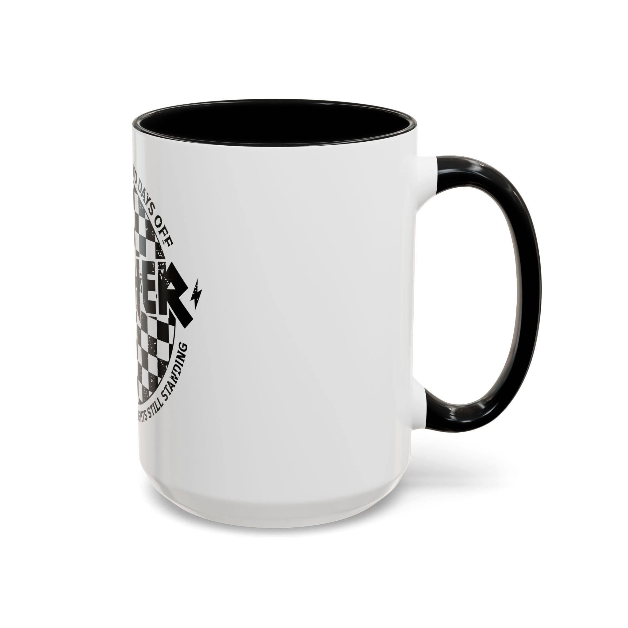 Mother Checkerboard Coffee Mug — "Full Time Job With No Days Off"