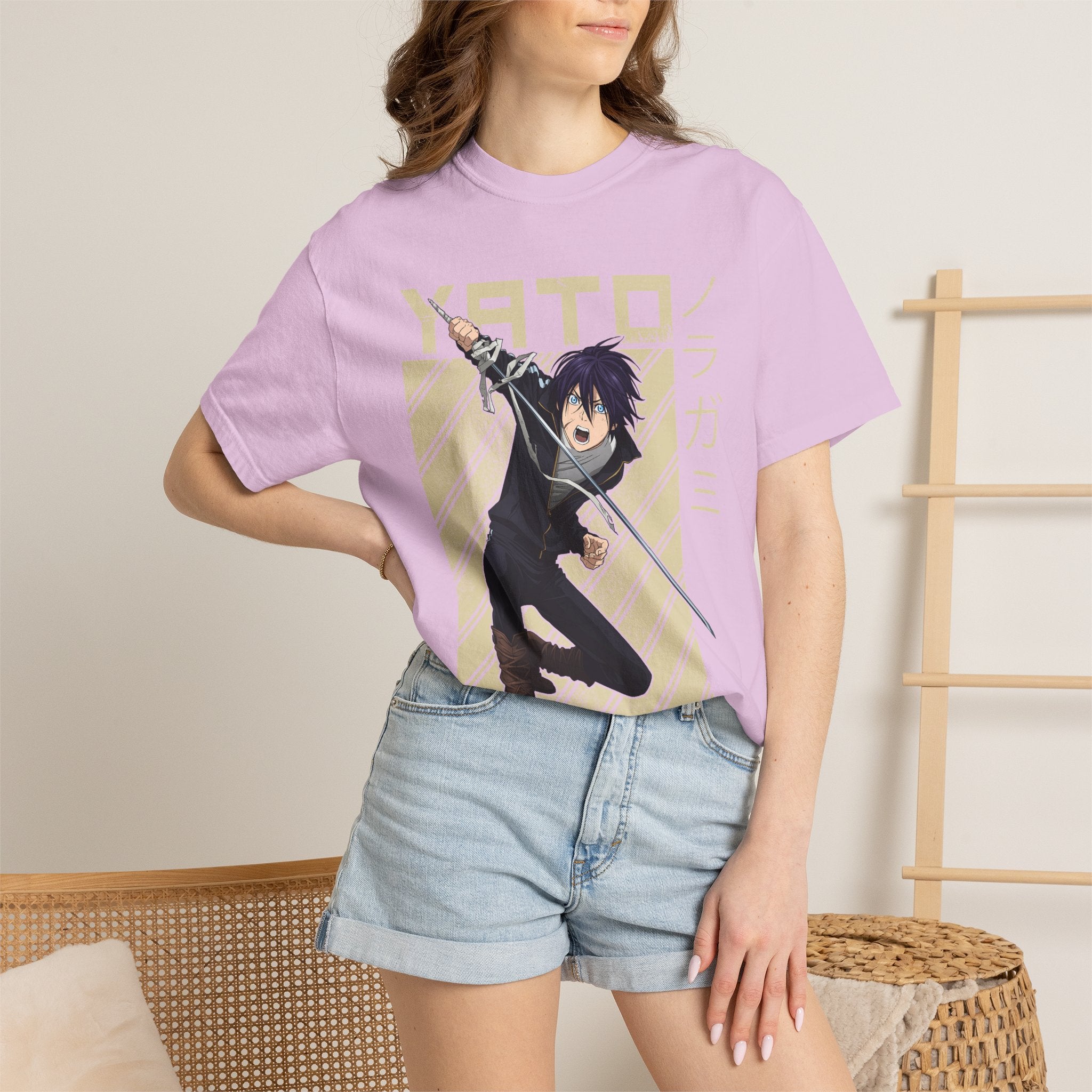 Yato Anime Sword T‑Shirt — Noragami Character Graphic Tee