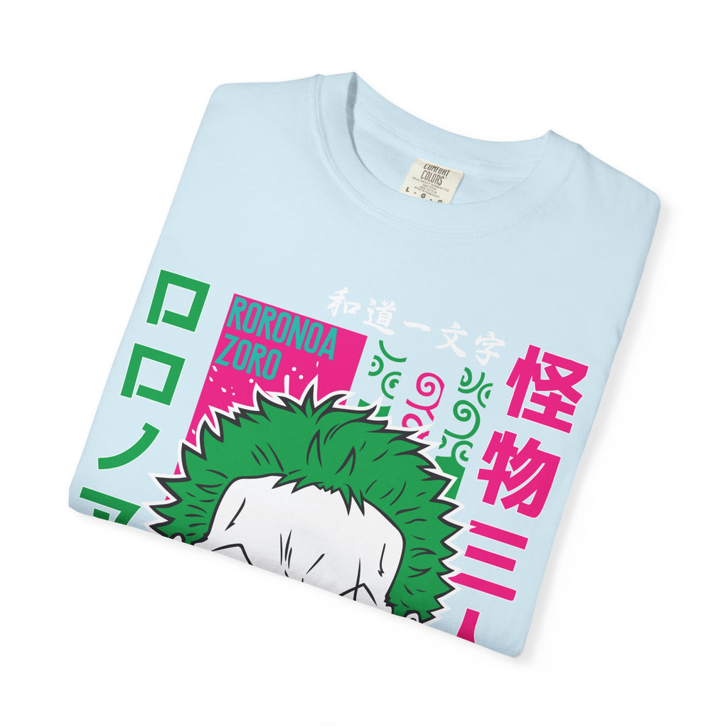 Anime Zoro Graphic T-Shirt — Japanese Text Skate Vibe