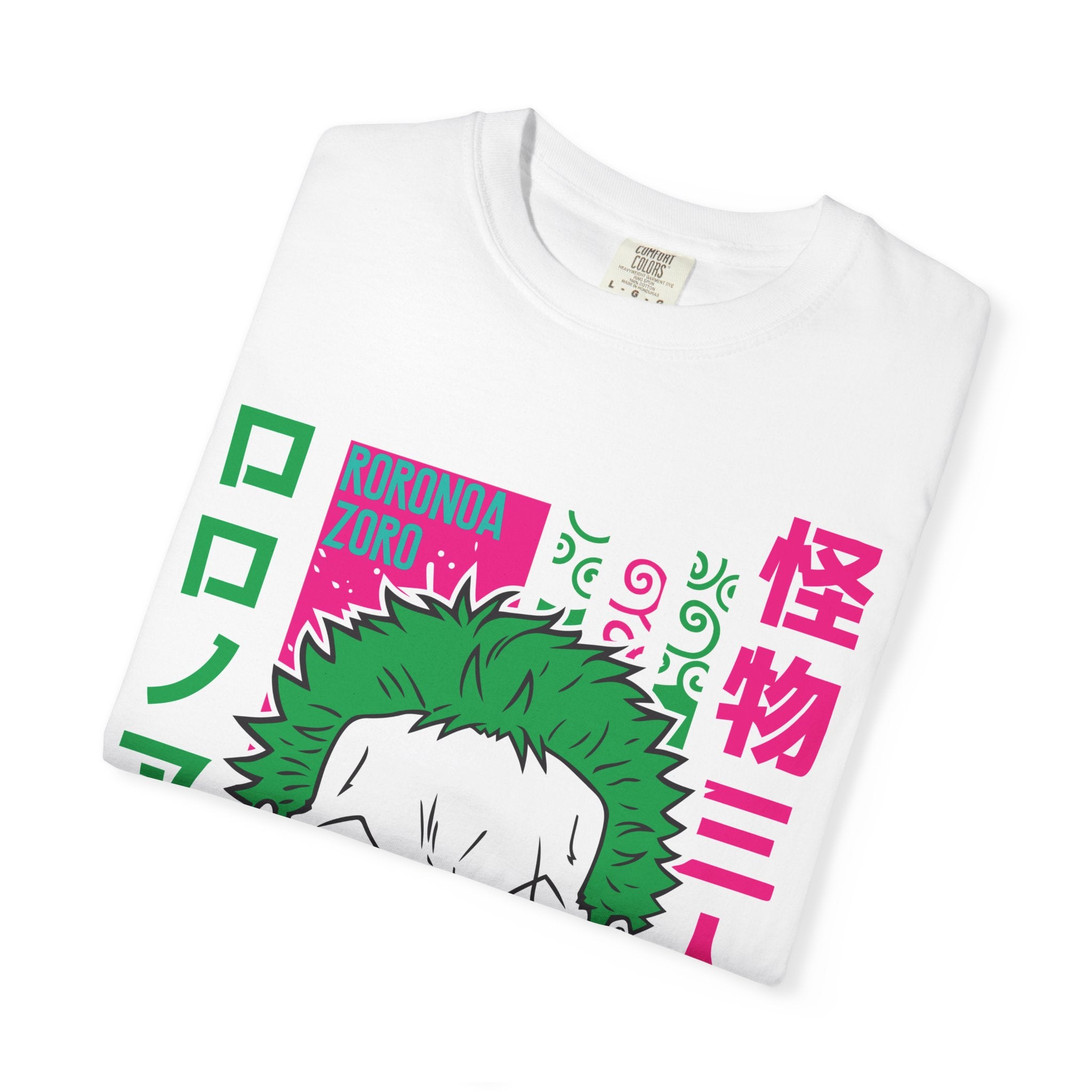 Anime Zoro Graphic T-Shirt — Japanese Text Skate Vibe
