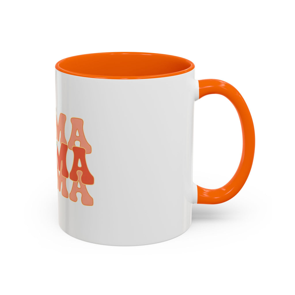Mama Lightning Bolt Accent Coffee Mug — Retro Boho Mom Gift (11/15oz)