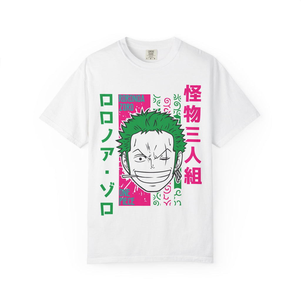Anime Zoro Graphic T-Shirt — Japanese Text Skate Vibe