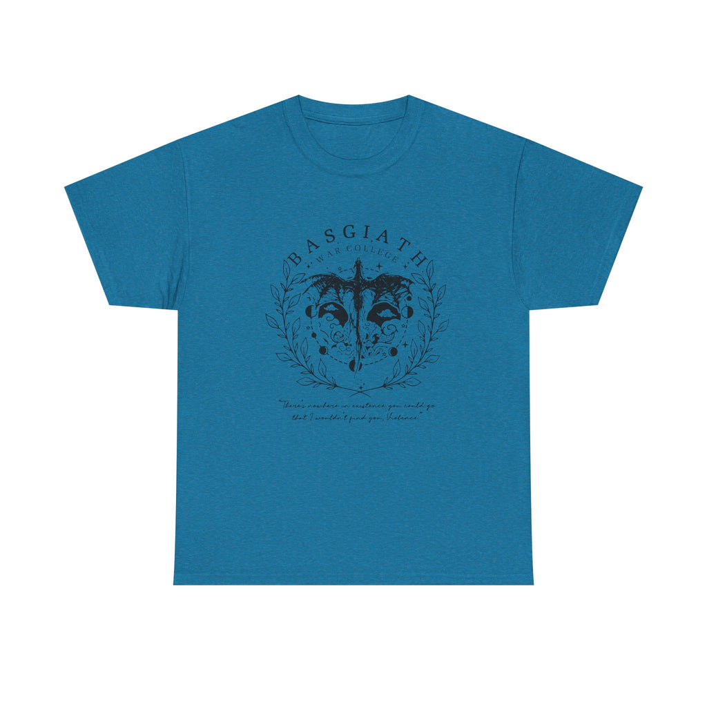 Wolf Face Floral Tee — 'BASGIATHE' Vintage Nature Graphic Shirt