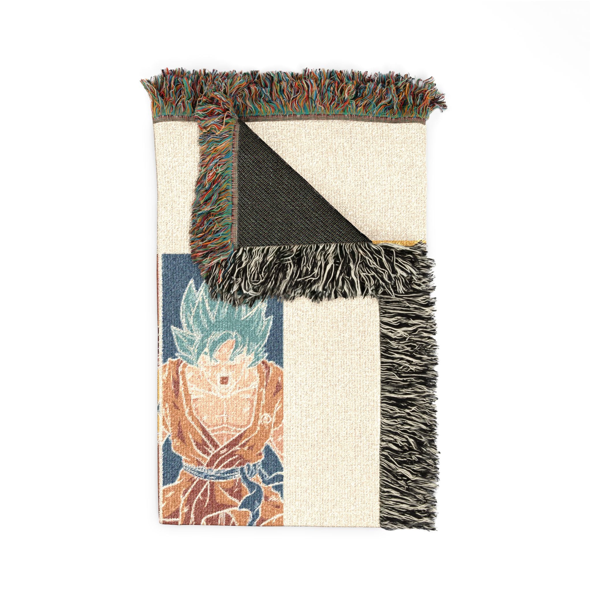Woven Blanket - Retro Abstract Patchwork Throw