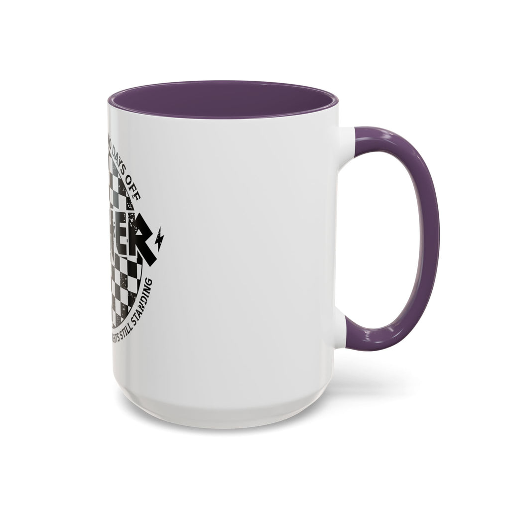 Mother Checkerboard Coffee Mug — "Full Time Job With No Days Off"