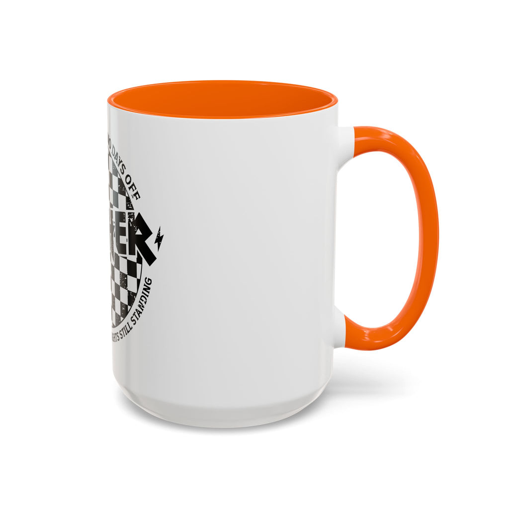 Mother Checkerboard Coffee Mug — "Full Time Job With No Days Off"