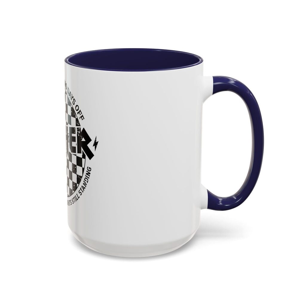 Mother Checkerboard Coffee Mug — "Full Time Job With No Days Off"